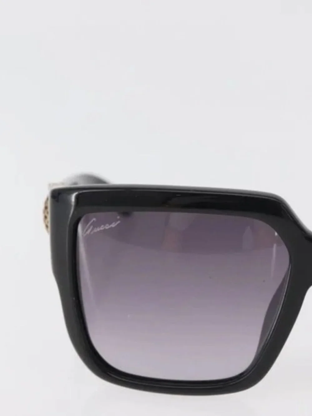 GUCCI Sunglasses plastic Black GG3727 Auth hk3699A